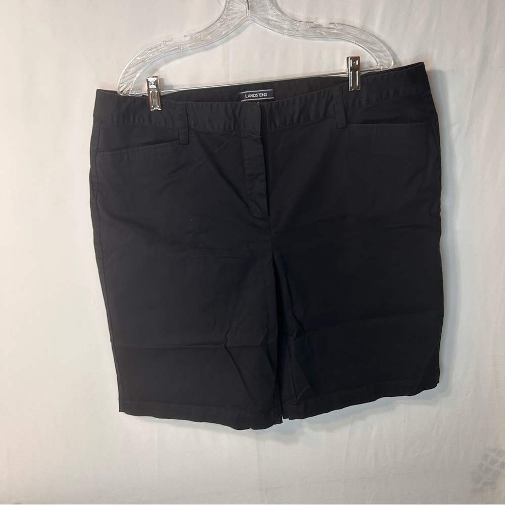 Lands' End Women’s Shorts Black Pants Size 18T Cotton